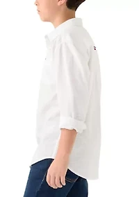 Boys 8-20 Better Collections Long Sleeve Woven Texture