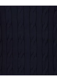 Boys 8-20 Cable Knit Crew Neck Sweater