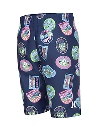 Boys 4-7 Graphic Swim Shirt and Printed Set
