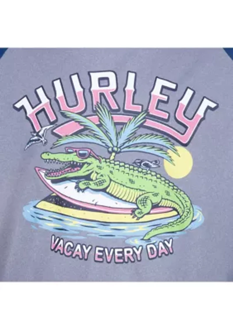 Boys 4-7 Graphic Swim Shirt and Printed Set