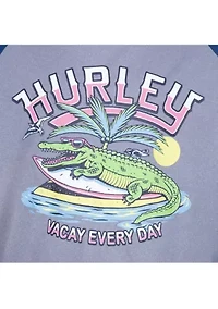 Boys 4-7 Graphic Swim Shirt and Printed Set