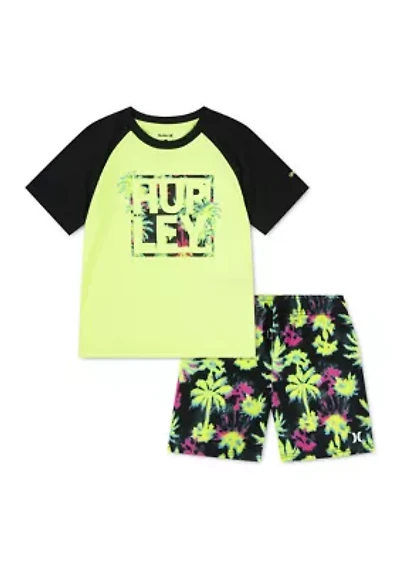 Boys 4-7 Long Sleeve Palm Set