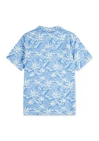 Boys 8-20 Printed Camp Shirt