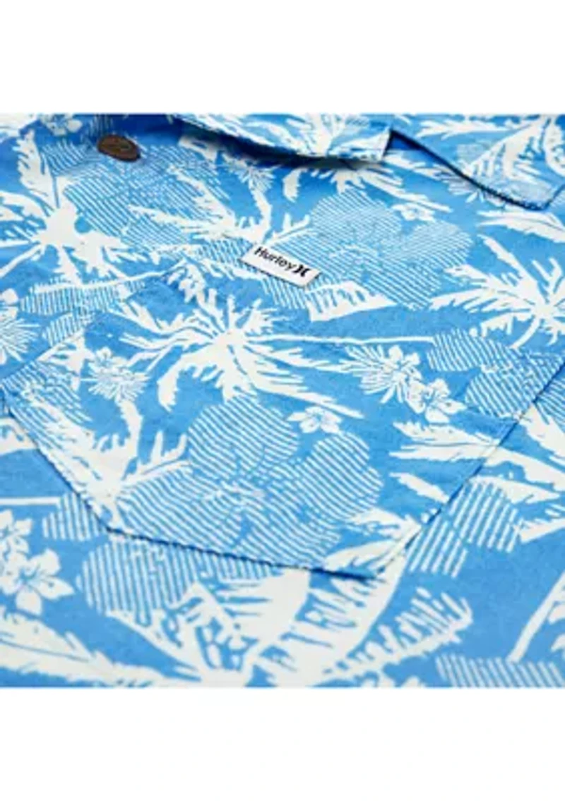 Boys 8-20 Printed Camp Shirt