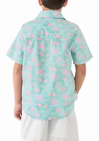 Boys 8-20 Printed Woven Shirt
