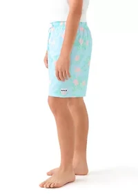 Boys 8-20 Tropical Printed Swim Trunks