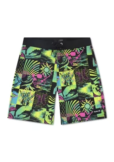 Boys 8-20 Checker Doodle Board Shorts