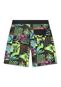 Boys 8-20 Checker Doodle Board Shorts