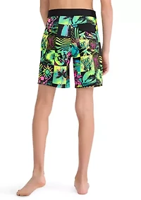 Boys 8-20 Checker Doodle Board Shorts