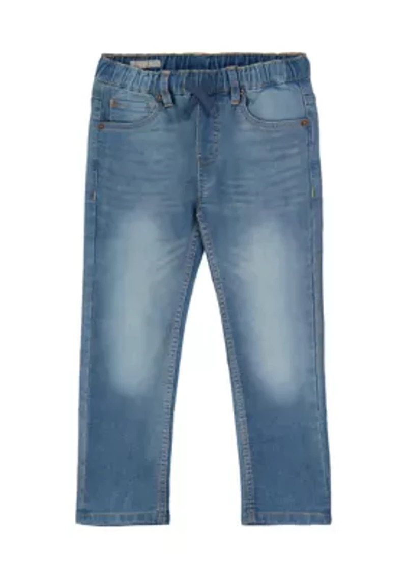 Boys 8-20 Knit Denim Pull On Pants
