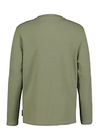 Boys 8-20 Textured Henley T-Shirt