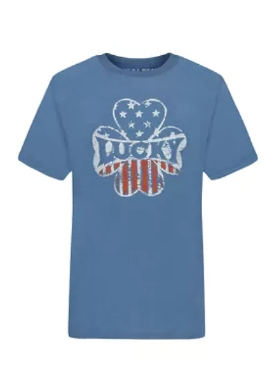 Boys 8-20 Clover Graphic T-Shirt