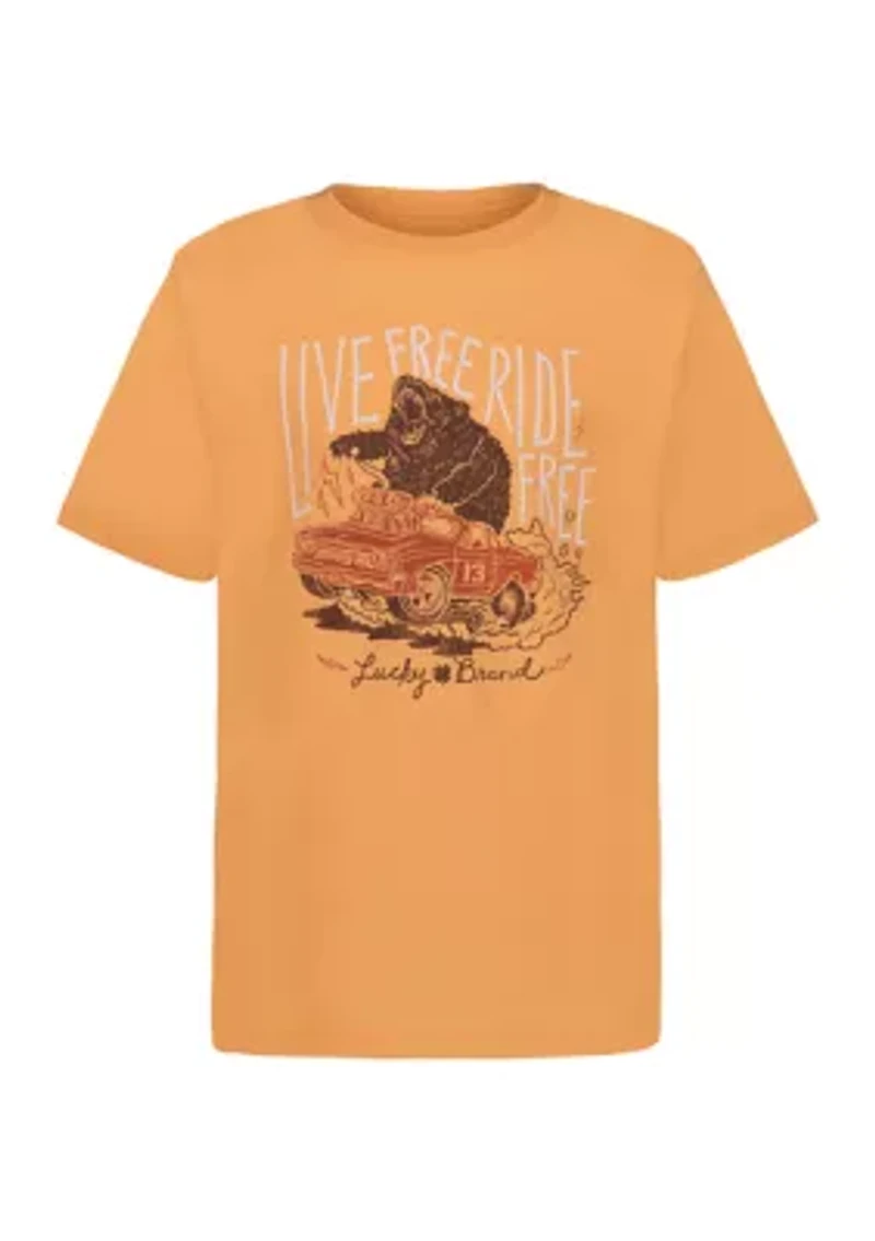 Boys 8-20 Ride Free Short Sleeve Graphic T-Shirt