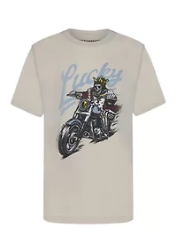 Boys 8-20 Biker King Short Sleeve Graphic T-Shirt
