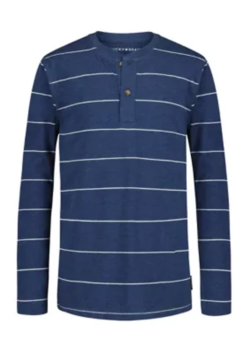 Boys 8-20 Long Sleeve Henley Shirt