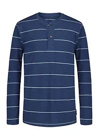 Boys 8-20 Long Sleeve Henley Shirt