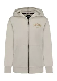 Boys 8-20 Vintage Zip Front Hoodie