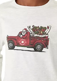 Boys 8-20 Skelly Surf Christmas Long Sleeve T-Shirt