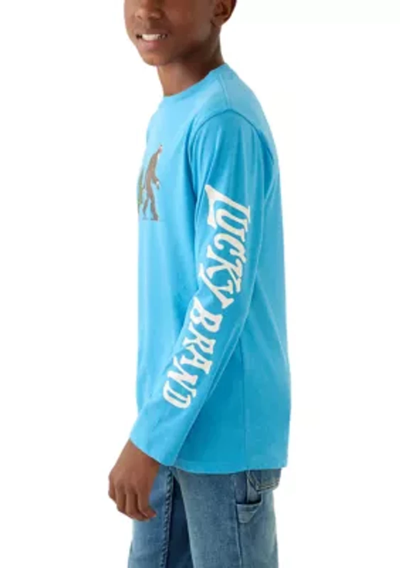 Boys 8-20 Big Foot Tree Long Sleeve T-Shirt