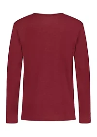 Boys 8-20 Long Sleeve Puppy Christmas Graphic T-Shirt