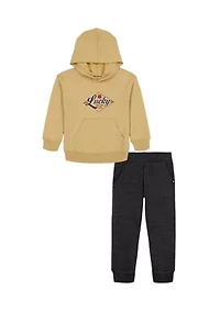 Boys 4-7 Fleece Hoodie and Jogger Set