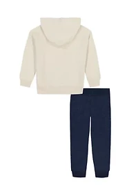 Boys 4-7 Bear Fleece Hoodie Set