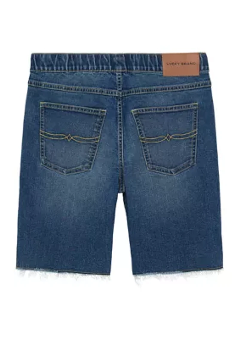 Boys 8-20 Pull On Denim Shorts