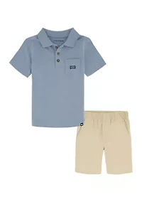 Boys 4-7 2-Piece Polo Set