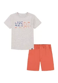 Boys 4-7 Logo T-Shirt and Shorts Set