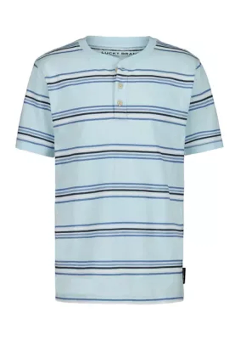 Boys 8-20 Stripe Henley T-Shirt