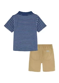 Boys 4-7 Polo Shirt and Shorts Set