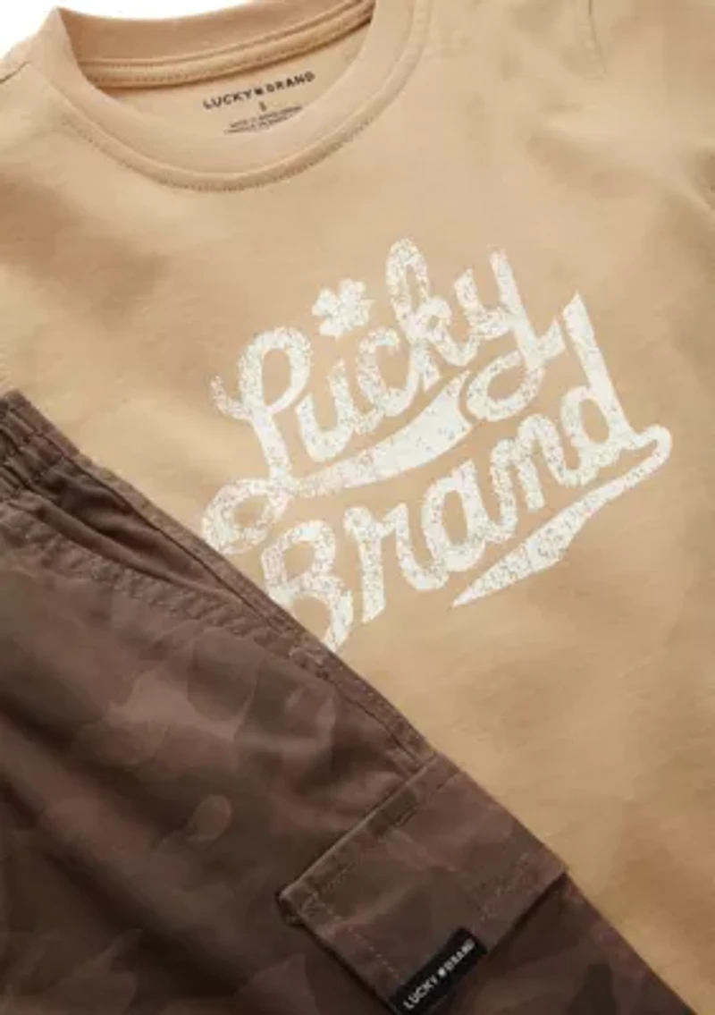 Boys 4-7 T-Shirt and Cargo Twill Short Set