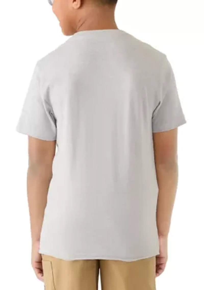 Boys 8-20 Short Sleeve Wavy Flag Graphic T-Shirt