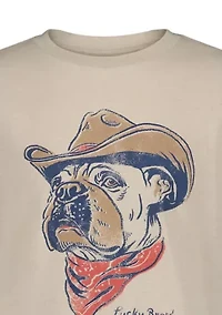 Boys 8-20 Western Pup Short Sleeve Graphic T-Shirt