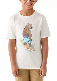 Boys 8-20 Surf Bear Short Sleeve Graphic T-Shirt