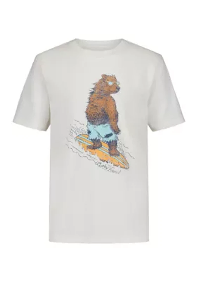 Boys 8-20 Surf Bear Short Sleeve Graphic T-Shirt