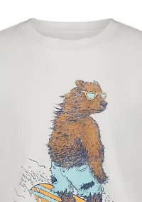 Boys 8-20 Surf Bear Short Sleeve Graphic T-Shirt