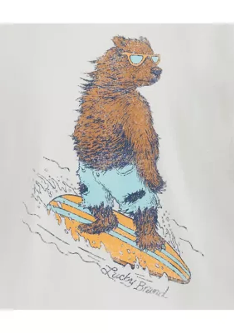Boys 8-20 Surf Bear Short Sleeve Graphic T-Shirt