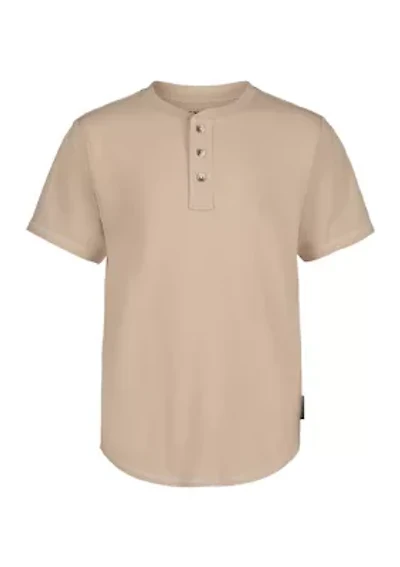 Boys 8-20 Short Sleeve Henley T-Shirt