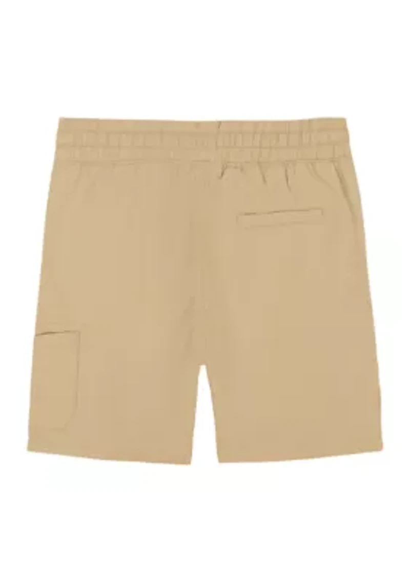 Boys 8-20 Solid Cargo Shorts