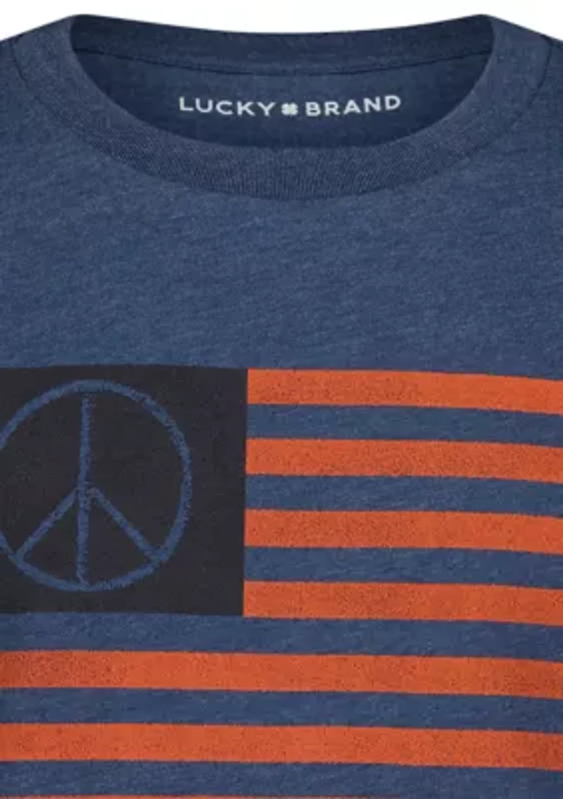 Boys 8-20 Peace Flag Graphic T-Shirt