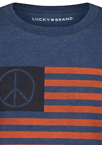 Boys 8-20 Peace Flag Graphic T-Shirt