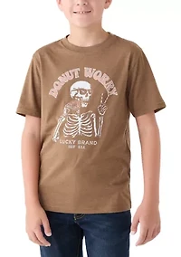 Boys 8-20 Donut Worry Short Sleeve T-Shirt