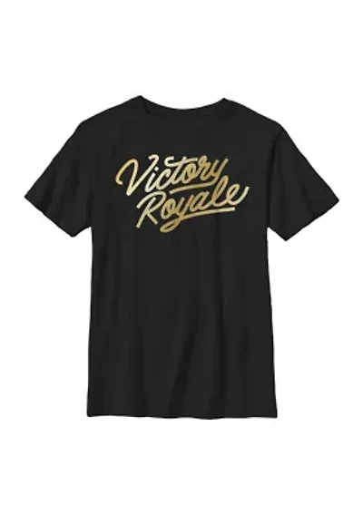 Boys 4-7  Victory Script Logo Graphic T-Shirt