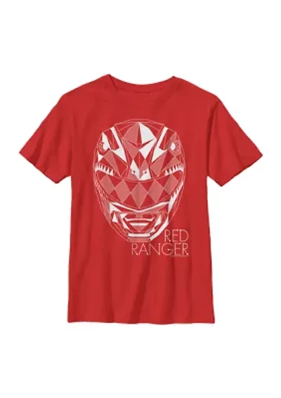 Boys 4-7  Red Ranger Lines Graphic T-Shirt
