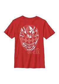 Boys 4-7  Red Ranger Lines Graphic T-Shirt