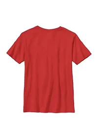 Boys 4-7  Red Ranger Lines Graphic T-Shirt