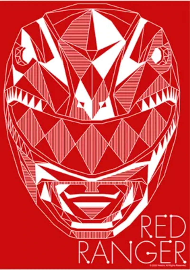Boys 4-7  Red Ranger Lines Graphic T-Shirt