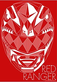 Boys 4-7  Red Ranger Lines Graphic T-Shirt