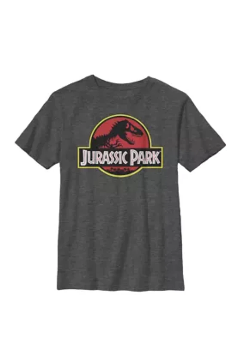 Distressed Original Park Logo Crew Graphic T-Shirt